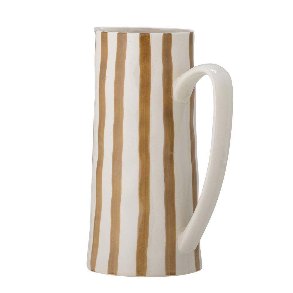 Bloomingville Begonia Krug Steingut Braun 1,3 L Wasserkrug dänisches Design