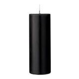 Bloomingville Anja Stumpenkerze Schwarz 20 cm – Unparfümierte Dekokerze aus Paraffin