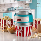 Ariete Party Time Popcorn Maker XL, Blau, Heißluft Popcornmaschine, Retro-Design, 50er Jahre-Stil