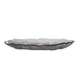 Bloomingville Catia Teller, Grau, Glas, 25 cm, dänisches Design