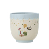 Bloomingville MINI Celebrate Tasse, Blau, Steingut, Kinderbecher, Kindertasse, dänisches Design