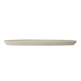 Bloomingville Bea Servierplatte, Natur, 35,5x8cm, Steingut, mit Blumenmotiv, dänisches Design