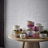 Bloomingville Addison Teller 22,5 x 14,5 cm Steingut, 3er Set, rosa