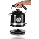 Ariete Moderna Wasserkocher, Schwarz, 1,7L, Edelstahlgehäuse, 2000W, Modernes Design