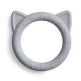 Mushie Beißring Katze, Stone, aus Silikon, BPA-frei