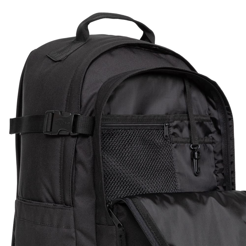 Eastpak SMALLKER, Rucksack, CS Mono Black2 (schwarz), 26L, mit Flaschenhalter und Laptopfach