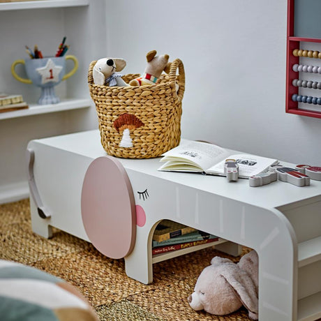 Bloomingville MINI Ferdinand Bank Grau Holz 110cm Kinderzimmer Sitzbank
