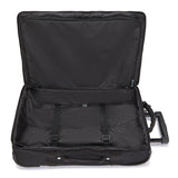 Kipling TEAGAN US, Kleine Reisetasche, Black Noir (schwarz), 39L, Handgepäck, 2-Rollen