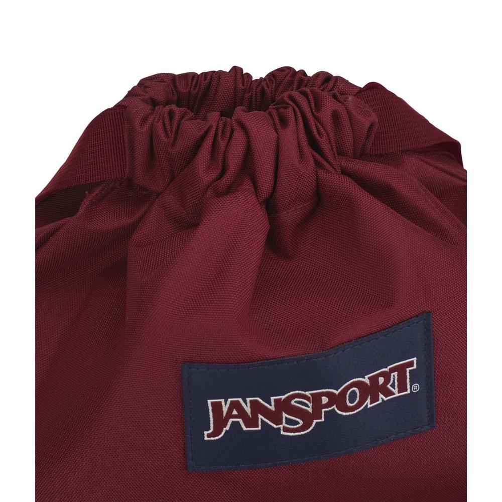 JanSport Drawsack, Russet Red (rot), 14L, Sportbeutel mit Kordelzug