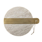 Bloomingville Villette Schneidebrett Marmor Messing 30,5x25cm edel
