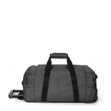 Eastpak LEATHERFACE S +, Kleine Reisetasche, Black Denim (grau), 41L, mit 2 Rädern