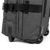 Eastpak TRANVERZ S, Kleiner Reisetrolley, Black Denim (grau), 42L, Rollkoffer mit 2 Rädern und TSA-Schloss