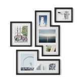 Umbra Mingle Galerie Bilderrahmen-Set und Fotocollage in Schwarz, 4-teilig
