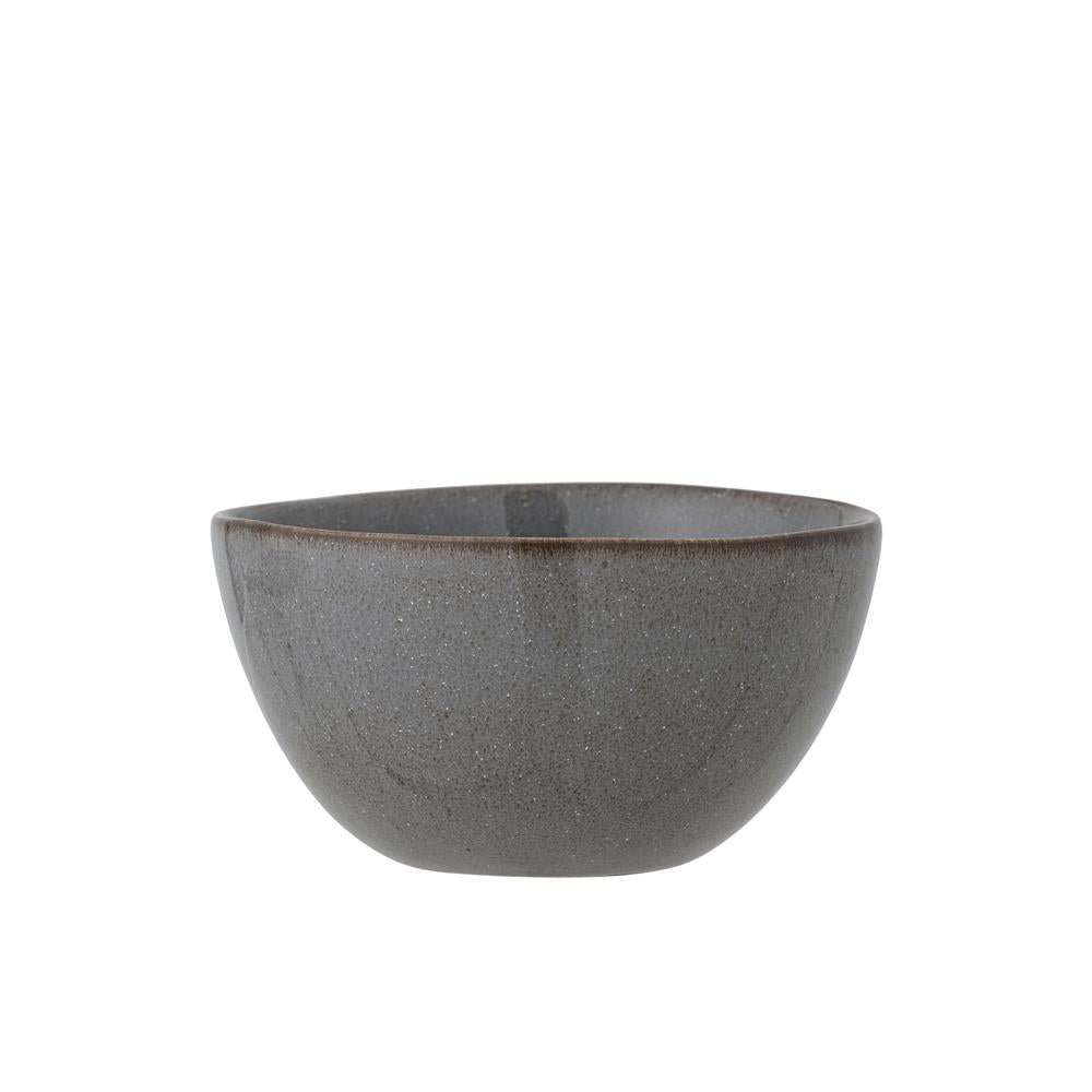 Bloomingville Sandrine Schale Grau Steingut D15xH8 cm – graue Keramikschale