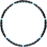 Hula Hoop Reifen 98 cm mit Massagenoppen und Magneten Schwarz/Blau | HMS HHP006