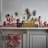 Bloomingville Siffer Adventskerzenständer Rot Polyresin Adventsdeko Pferde