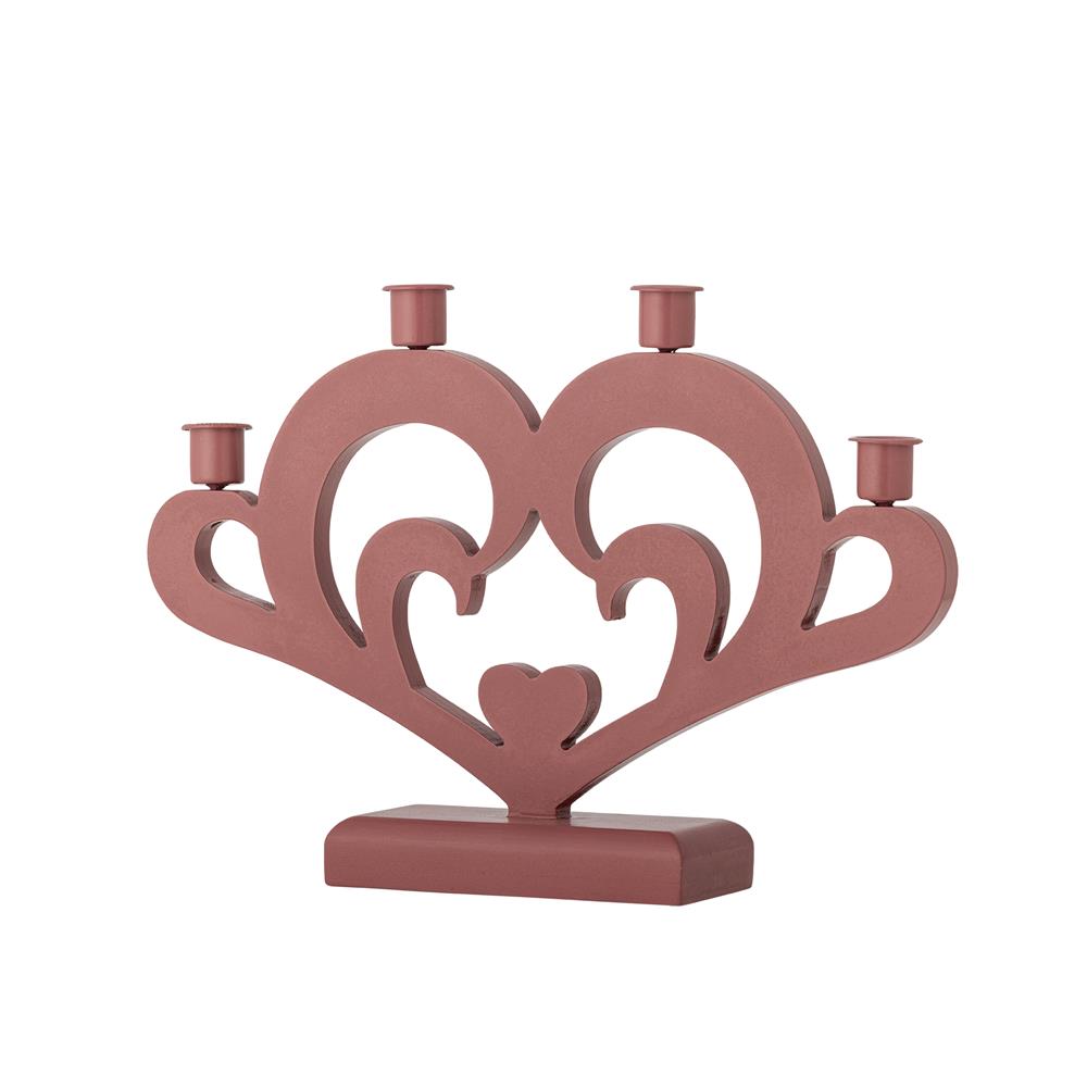 Bloomingville Salia Adventskerzenständer Rot MDF Adventskranz Kerzenhalter