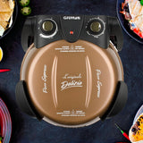 G3Ferrari elektrischer Pizzaofen Delizia Pizzamaker 1200 W für Pizza Ø 31cm kupfer Pizzamaker mit feuerfestem Naturstein