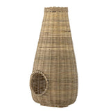 Bloomingville Ottine Laterne Natur Bambus D24xH50 cm – große geflochtene Laterne
