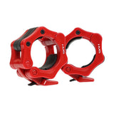 Langhantelverschlüsse 50 mm Rot Schnellverschluss, 2 Stück | HMS ZG1000