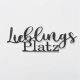BOLTZE Wandobjekt Lieblingsplatz, in Schwarz Matt, aus Eisen