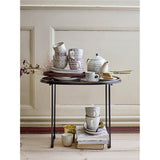 Bloomingville Karine Teller, 4er Set, Bunt, 20cm, Steingut, dänisches Design