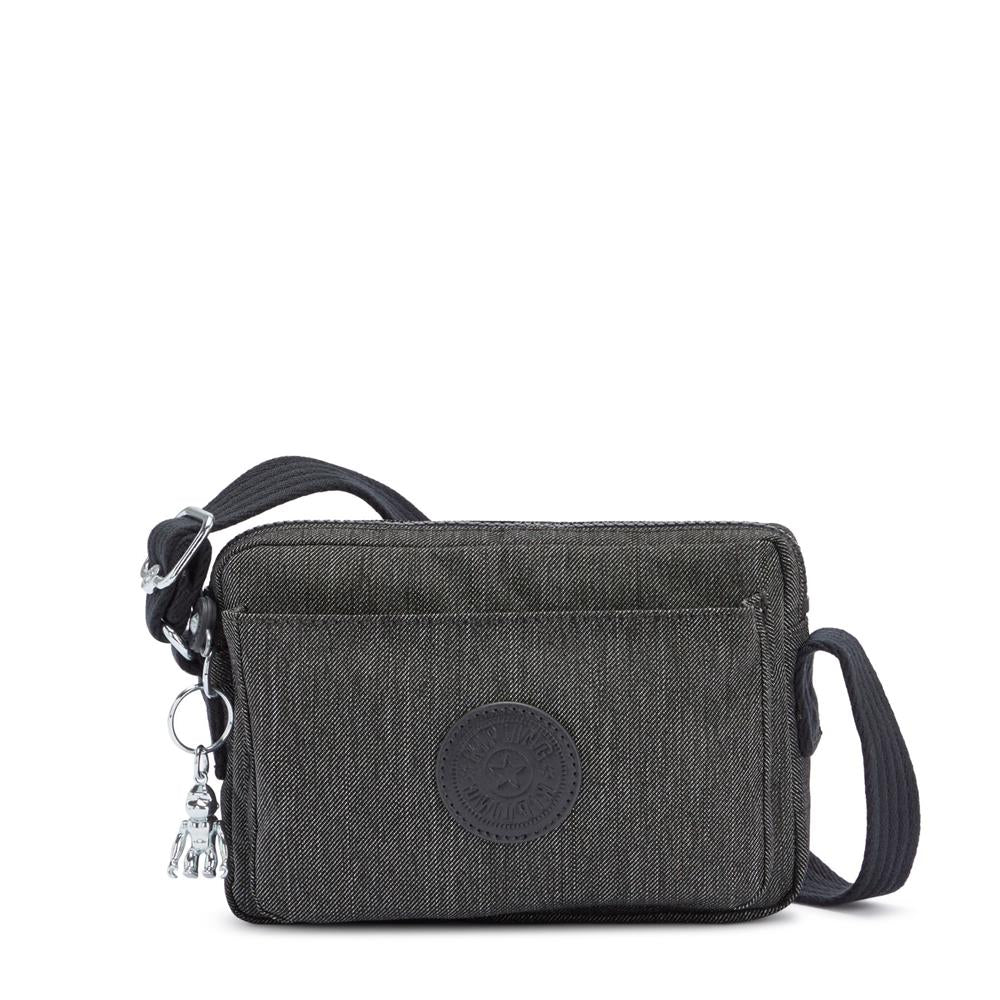 Kipling ABANU Small Umhängetasche Black Peppery 2 Liter Grau Crossbody