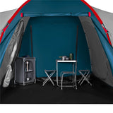 NILS CAMP Highland Zelt für 6 Personen Blau-Grau - großes Familienzelt mit Vorraum für Camping & Outdoor