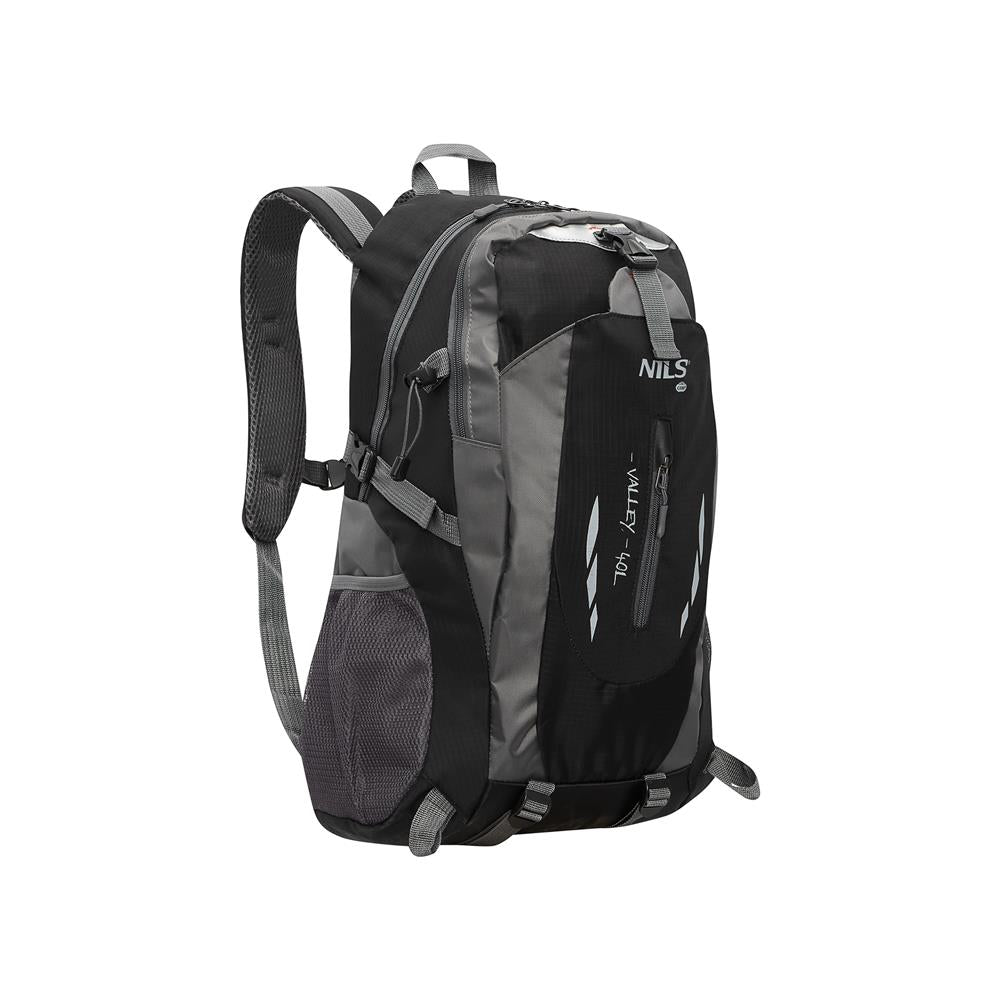 NILS CAMP Trekkingrucksack Valley 40L Schwarz - Outdoor Rucksack Wandern Camping