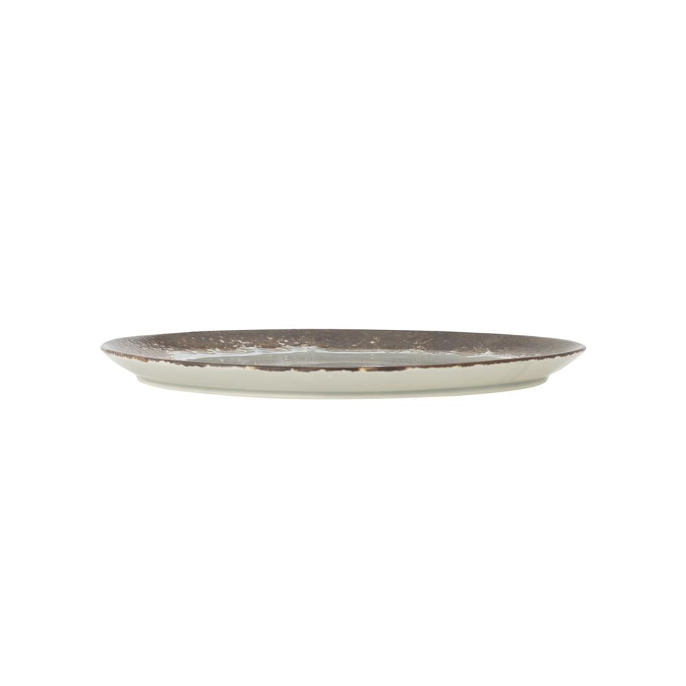 Bloomingville Paula Teller Braun Steingut D20xH1,5 cm – reaktiver Frühstücksteller