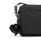 Kipling ABANU M, Mittelgroße Umhängetasche, Black Noir (schwarz), 4L, Schultertasche