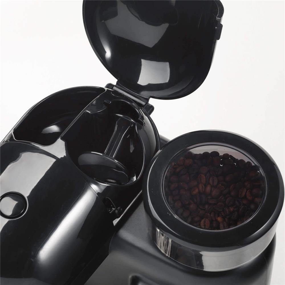 Ariete Moderna Espressomaschine, Schwarz, Kaffeemaschine mit Mahlwerk, 15 Bar