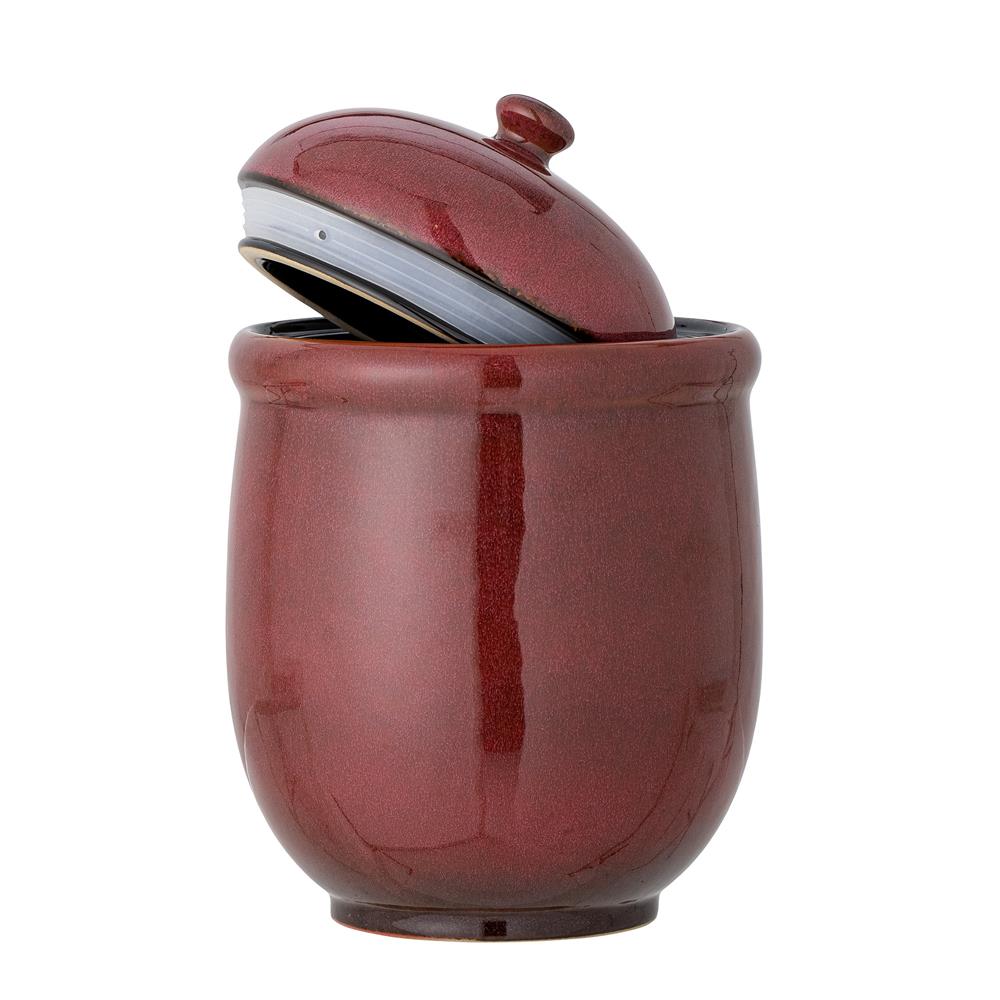 Bloomingville Jenifer Gefäß mit Deckel – Keksdose in Rot, Weihnachten, dänisches Design