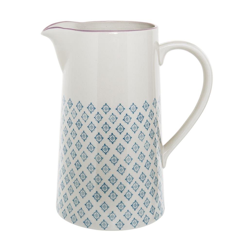 Bloomingville Patrizia Krug, Blau, 2L, Steingut, dänisches Design