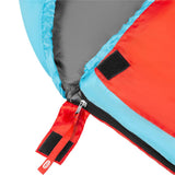 NILS CAMP Schlafsack Rot-Blau - Mumienschlafsack für Camping, Trekking & Outdoor