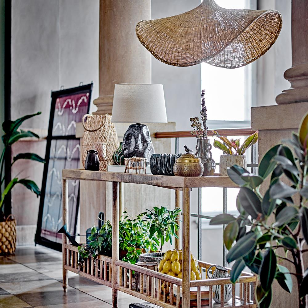 Bloomingville Limone Vase Steingut gelb D22xH22 cm Zitronenmotiv