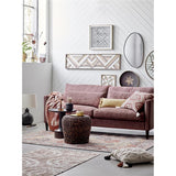 Bloomingville Feluka Kissen in Braun gemustert, 45x45 cm, aus Baumwolle