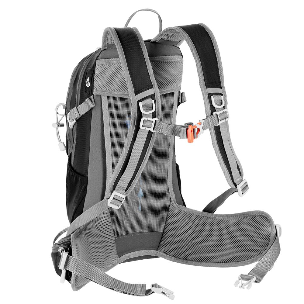NILS CAMP Tagesrucksack Caver 18L in Schwarz - leichter Outdoor Rucksack für Wandern & Alltag