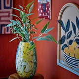 Bloomingville Kalian Vase blau Glas mundgeblasen 29,5 cm