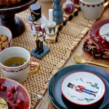 Bloomingville Jolly Tassen, 2er Set – mit Herzen und Turteltauben, Weihnachten, dänisches Design