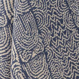 Bloomingville Bresso Decke, Blau, recycelte Baumwolle, 160x130 cm, mit Fransen, waschbar