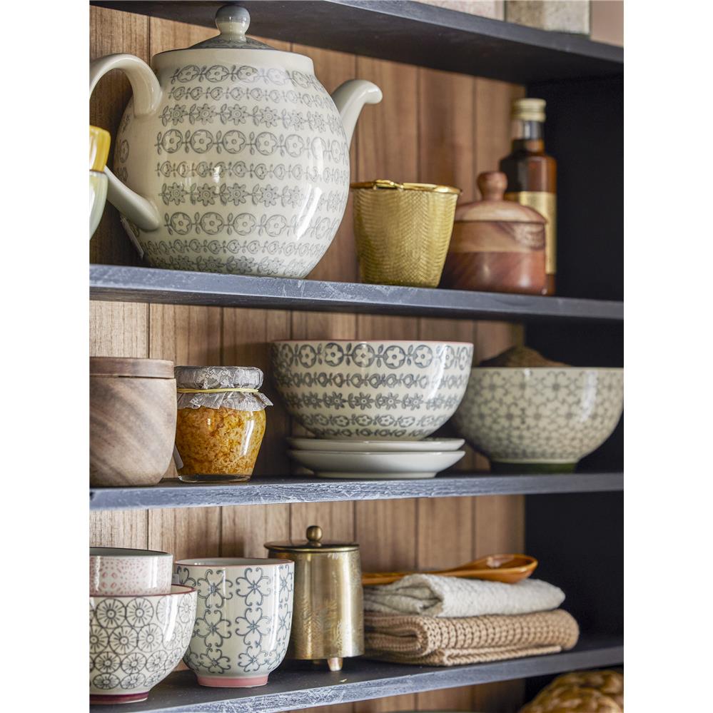 Bloomingville Cécile Schüsseln, 4er Set, Bunt, 600ml, Steingut, dänisches Design