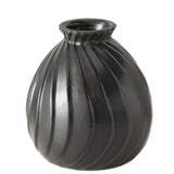BOLTZE Vase Zalina 4er Set Schwarz Keramik Blumenvasen Dekovasen Skandinavisches Design