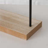 BOLTZE Krippe Natos – 12-teiliges Set aus MDF, Kunstharz & Eisen, Schwarz-Weiß, 32 cm hoch