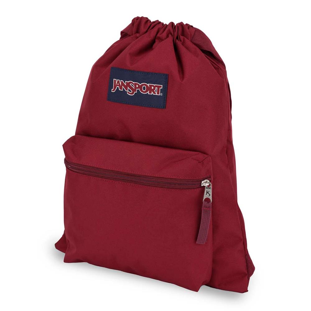 JanSport Drawsack, Russet Red (rot), 14L, Sportbeutel mit Kordelzug