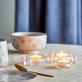 Bloomingville Dania Teelichthalter Klar Glas 3er Set Schneeflocke Weihnachtsdeko
