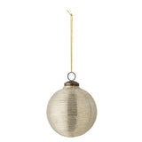 Bloomingville Nitin Weihnachtsanhänger Gold Glas Christbaumschmuck 10 cm