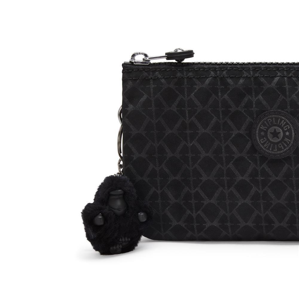 Kipling CREATIVITY L, Clutch, Signature Emb (schwarz), großer Organizer