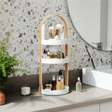 Umbra Bellwood Kosmetik und Make up Organizer Weiß Kunststoff 3 stufig