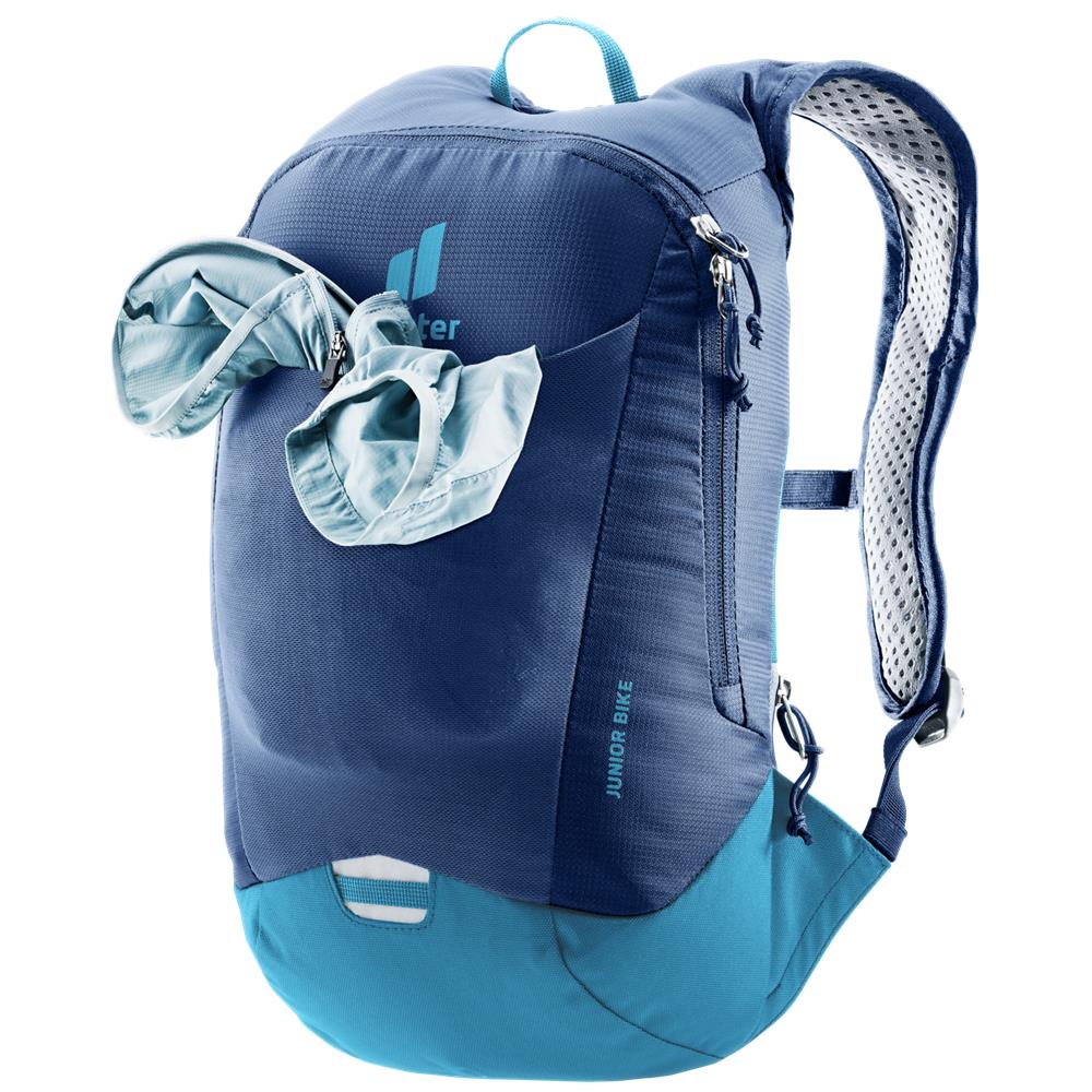 deuter Junior Bike, Fahrradrucksack, nightblue-wave (blau), 8L, Kinderrucksack